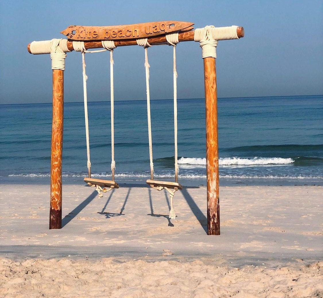 swing in beach